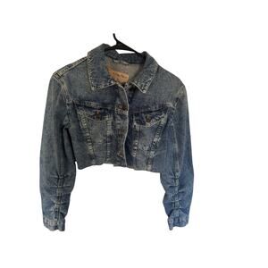 Free People Ollie Femme Trucker Denim Jacket - Women's Size Small